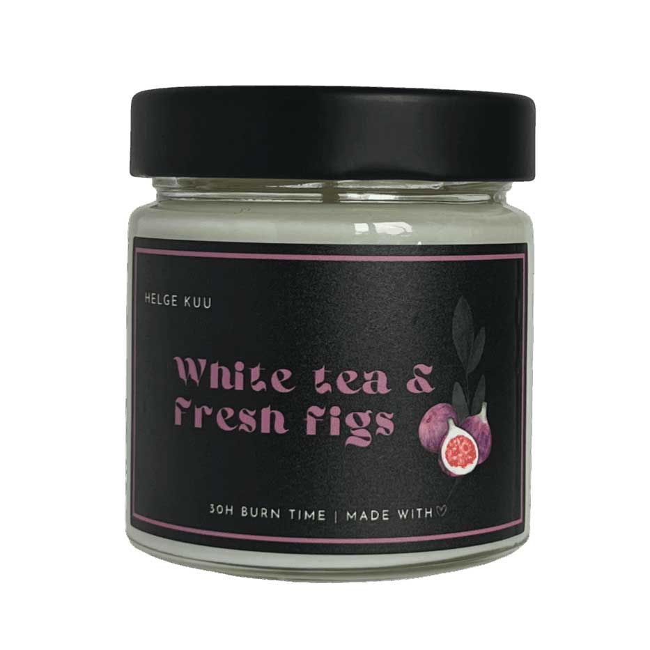 Helge Kuu ‘’White tea & Fresh Figs’’ lõhnaküünal