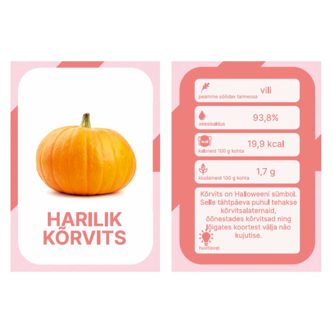 NUPU EESTI KÖÖGI-JA JUURVILJAD Õppekaardid - Pilt 5